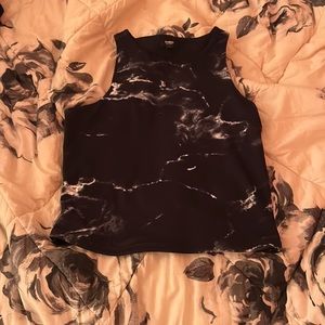 Black & White Marble Tank From Express!! Worn Once Very Good Condition! Size M!